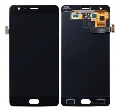 Replace / Repair Your Broken Screen Using this parts of Amoled LCD Display with Touch Screen Combo Folder for OnePlus 3, OnePlus 3T - Black