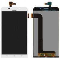 Replace / Repair Your Broken Screen Using this parts of LCD Dispaly with Touch Screen Replacement Combo Folder Assembly For Asus Zenfone Max Z010D - White