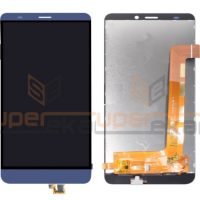 Change your LCD Display for Micromax Canvas Mega 4G Q417 with Touch Screen Replacement Combo Folder Assembly - Blue