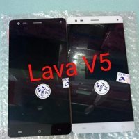 Replace / Repair Your Broken Screen Using this parts of LCD Display with Touch Screen Combo Folder For Lava V5 - Black