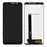Replace / Repair Your Broken Screen Using this parts of LCD Display with Touch Screen for Lava Z91 (Combo) - Black