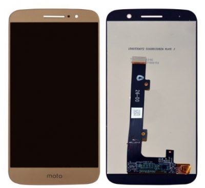 Buy LCD Display for Motorola Moto M XT1663, XT1662 with Touch Screen Replacement Combo Folder Assembly - Gold