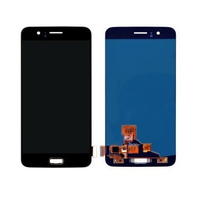 Replace LCD Display with Touch Screen Replacement Combo Folder Assembly For AMOLED OnePlus 5, OnePlus A5000, One Plus 5, 1+5 - Black