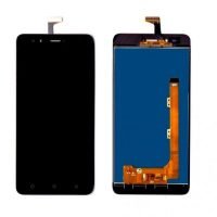 LCD Display with Touch Screen Replacement Combo Folder Assembly For Lava Z90 - Black